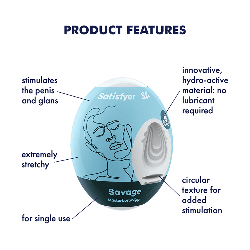 Satisfyer Masturbator Egg - Savage