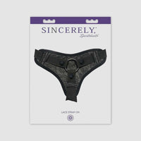 Sincerely by Sportsheets Lace Strap-On - Black