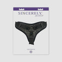 Sincerely by Sportsheets Lace Strap-On - Black
