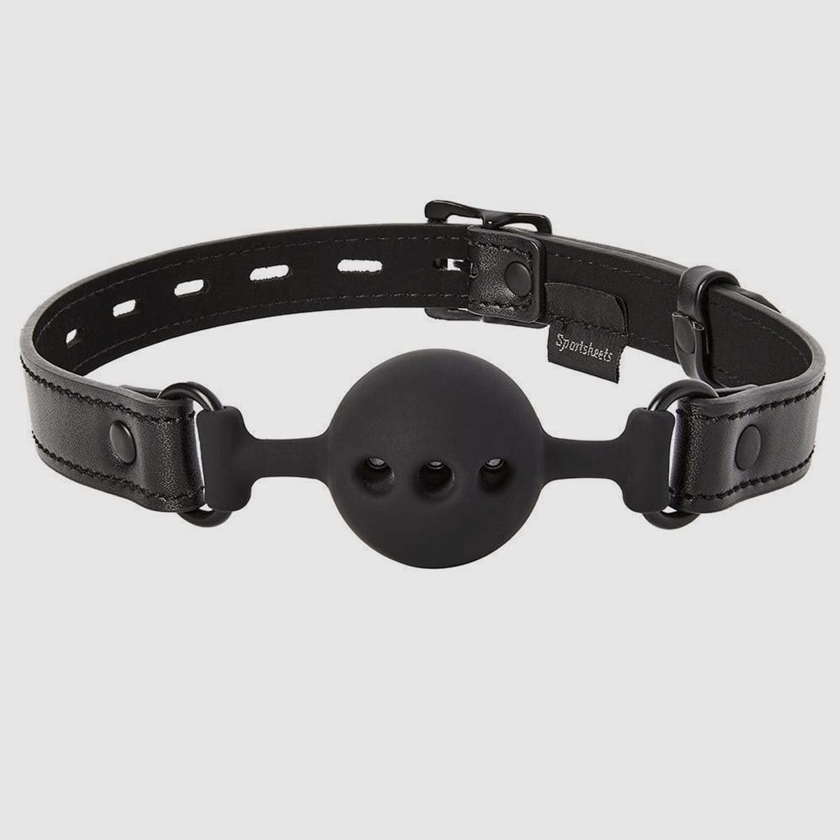 Sportsheets Silicone Breathable Ball Gag - Black