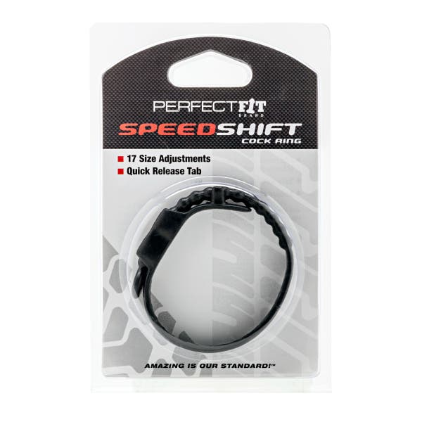 Speed Shift Adjustable Cock Ring - Black