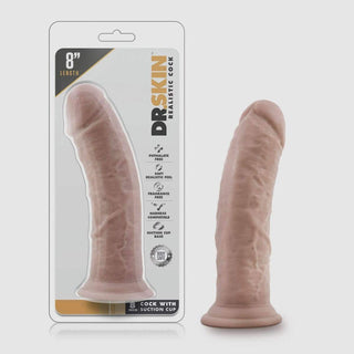 Dr. Skin - 8 Inch Cock With Suction Cup - Vanilla