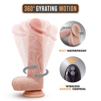 Dr. Ethan 8.5 Inch Gyrating Dildo - Beige