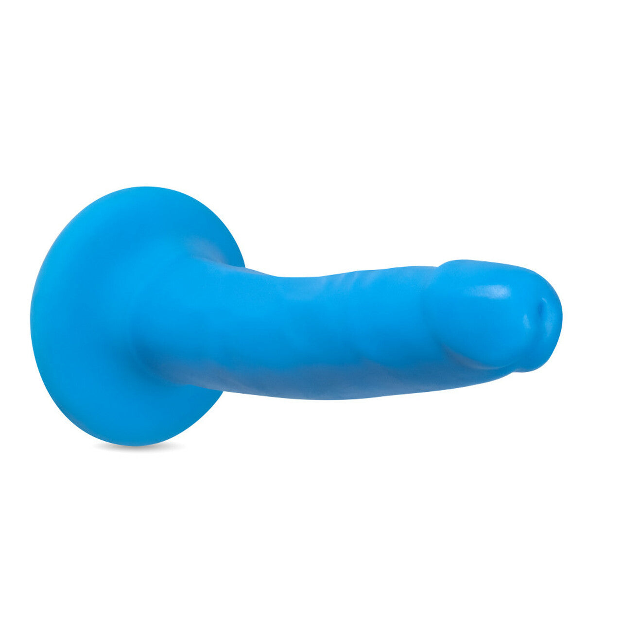 Neo Elite 6 Inch Silicone Dual Density Cock - Neon Blue