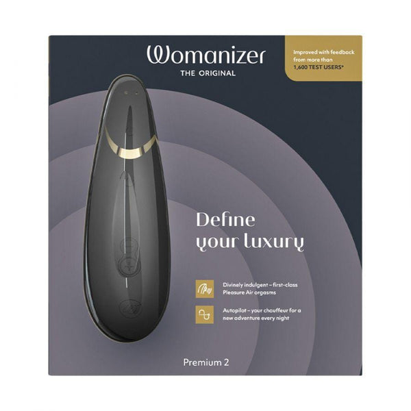 Womanizer Premium 2 Clitoral Stimulator - Black