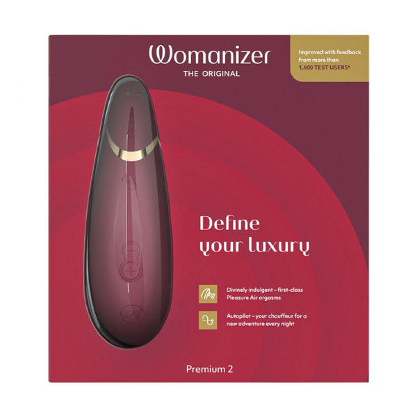 Womanizer Premium 2 Clitoral Stimulator - Bordeaux