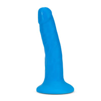 Neo Elite 6 Inch Silicone Dual Density Cock - Neon Blue