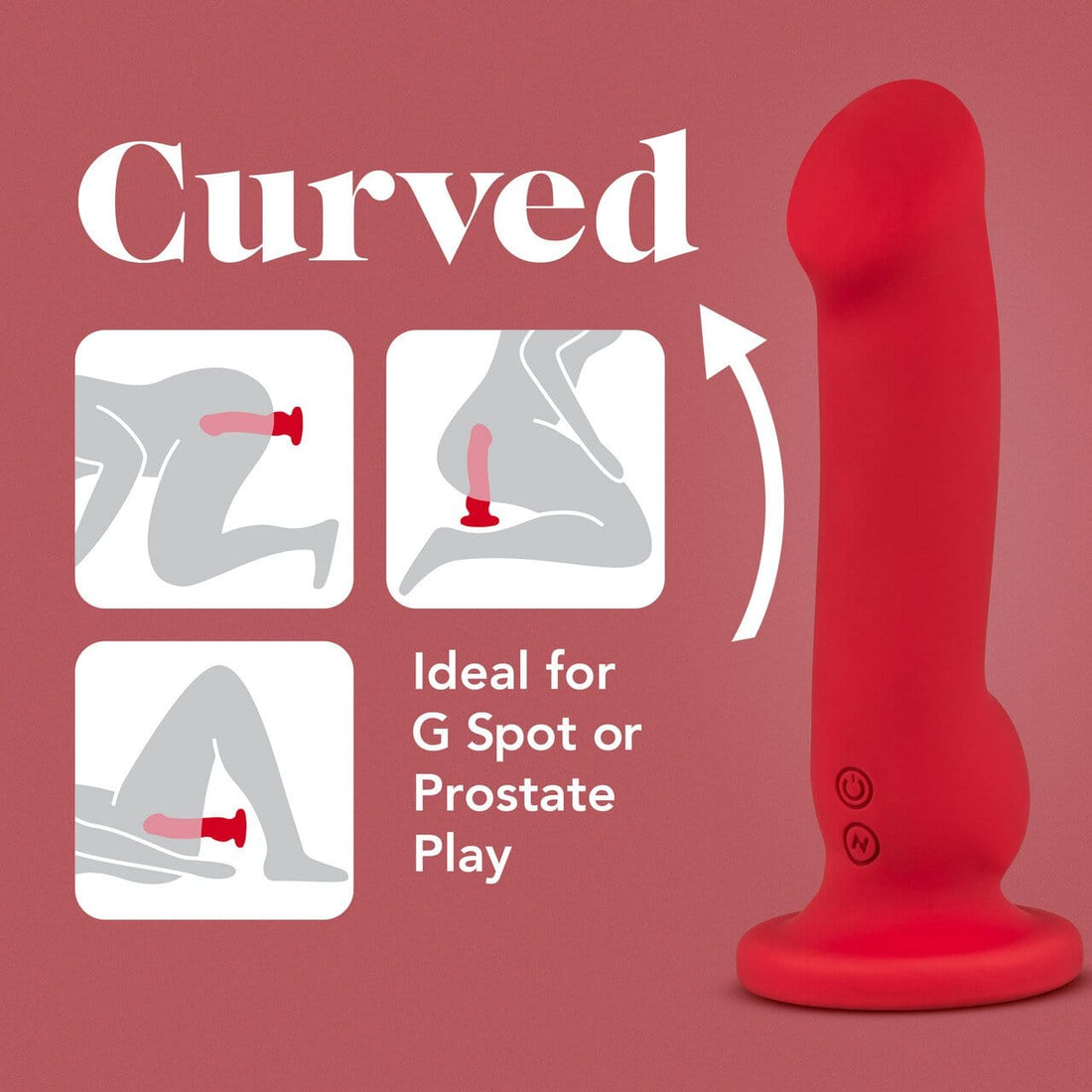 Impressions N5 Crimson Vibrating Silicone Dildo