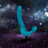 Luna Strapless Silicone Dildo - Teal